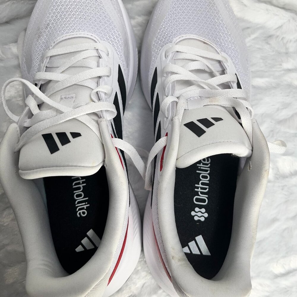 ***Adidas***   Mens Runfalcon 5 in Cloud White/Core Black/Better Scarlet Size 7 - Picture 3 of 9